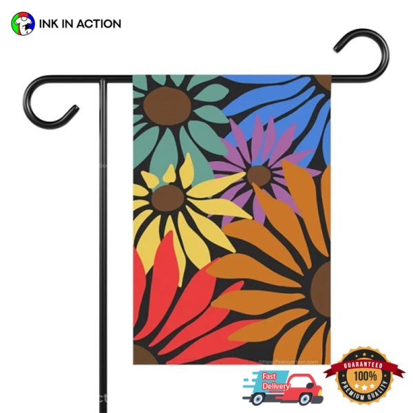 Subtle LGBTQ Pride Colorful Floral Flag