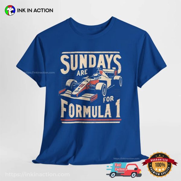 Sundays Are For Formula 1 Retro F1 T-shirt