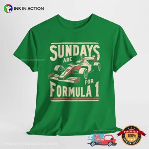 Sundays Are For Formula 1 Retro F1 T shirt 3