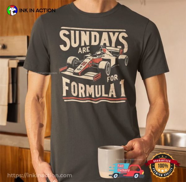 Sundays Are For Formula 1 Retro F1 T-shirt