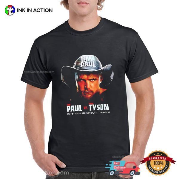 Team Paul Jake Paul vs Mike Tyson Shirt