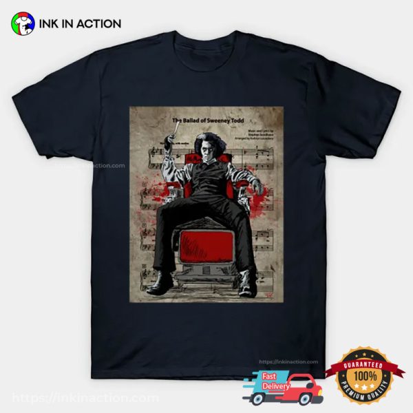 The Ballad Of Sweeney Todd Music T-shirt