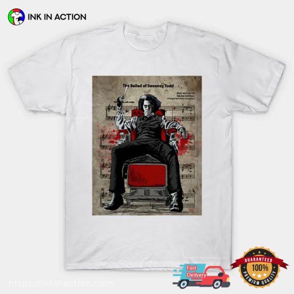 The Ballad Of Sweeney Todd Music T-shirt