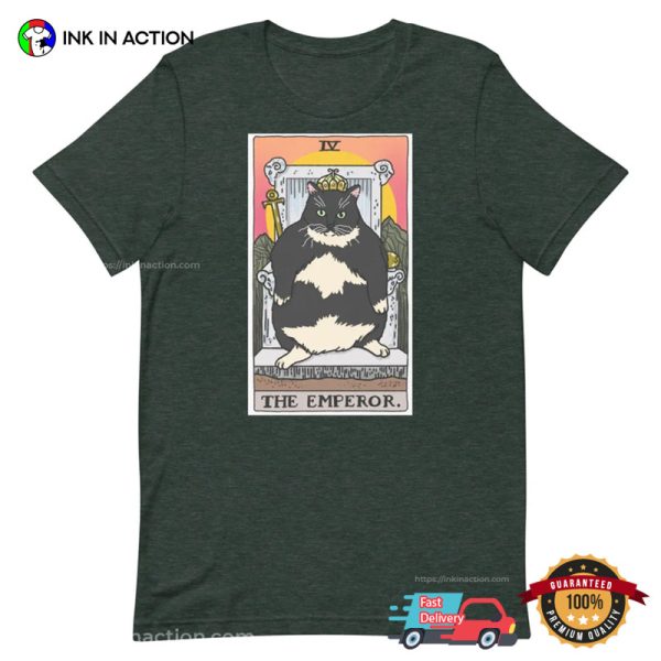 The Emperor Fat Cat Tarot Card Comfort Colors T-shirt