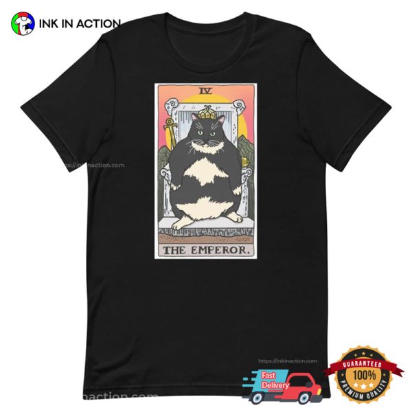 The Emperor Fat Cat Tarot Card Comfort Colors T-shirt