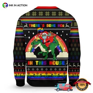 There’s Some Hos In This House Santa LGBT Ugly Christmas Sweaters