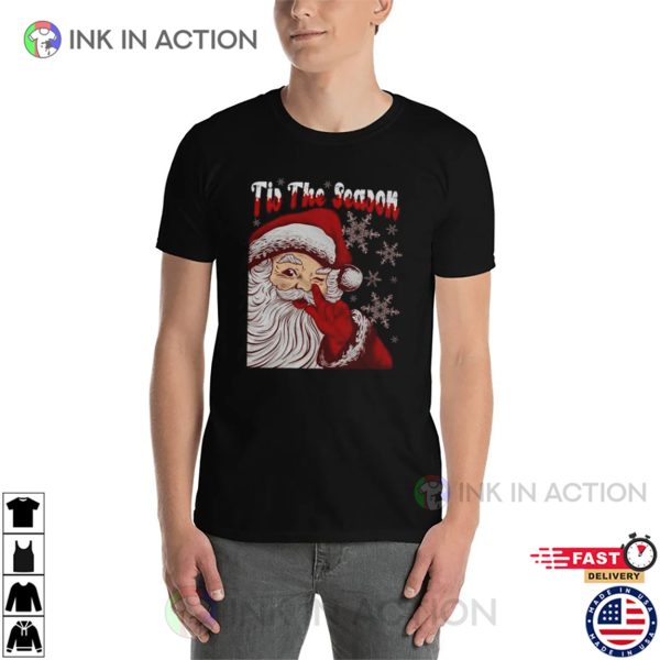 Tis The Season Retro Christmas Tee Shirts