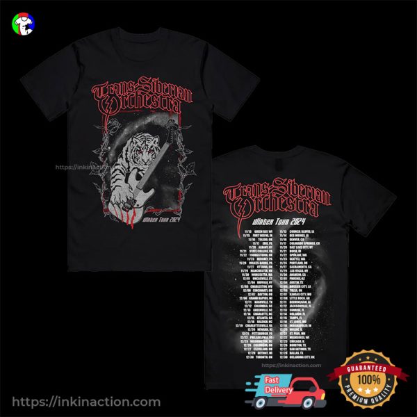 Trans Siberian Orchestra Winter Tour 2024 2 Sided T-shirt