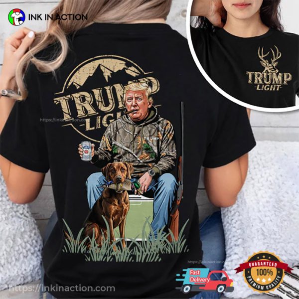 Trump Duck Hunting Trump Light Beer T-shirt