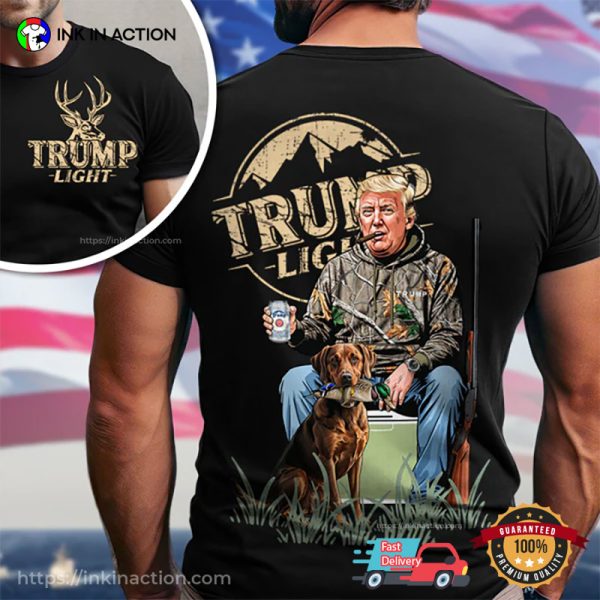 Trump Duck Hunting Trump Light Beer T-shirt