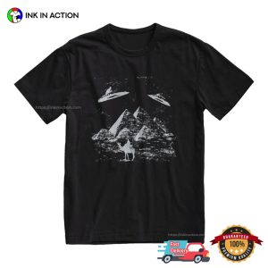 UFO Pyramids Retro Meme Comfort Colors Tee 3