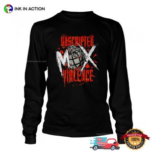 Unscripted Violence Mox Jon Moxley Wrestler T shirt 2