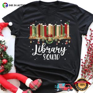 Vintage Book Lovers Library Squad Christmas Comfort Colors Shirt Vintage Book Lovers Library Squad Christmas Comfort Colors Shirt