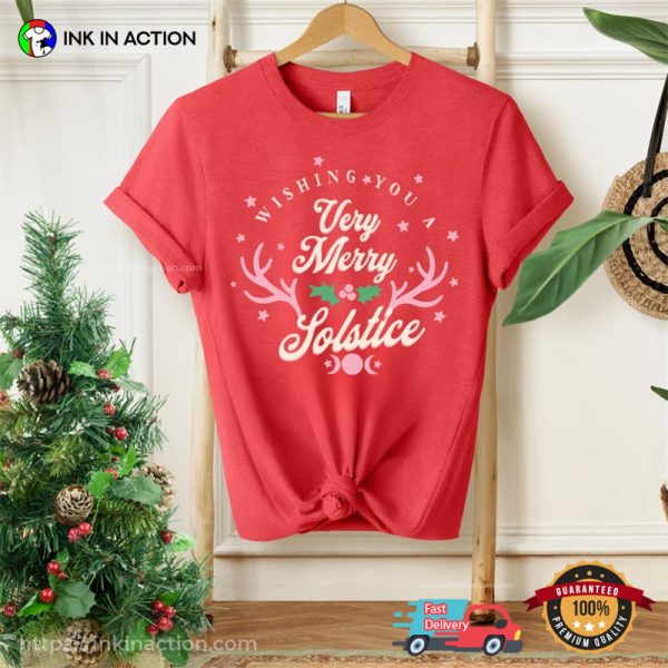 Very Merry Solstice Pagan Christmas Comfort Colors T-shirt