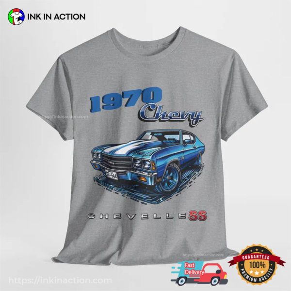 Vintage 1970 Blue Chevy Chevelle T-Shirt