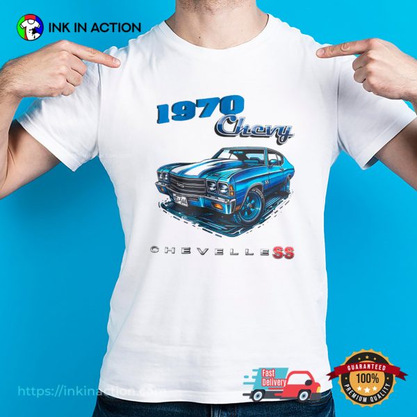 Vintage 1970 Blue Chevy Chevelle T-Shirt