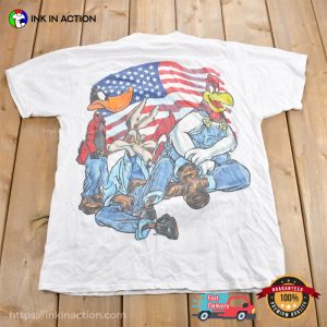 Vintage 1996 USA Looney Tunes Ralph Lauren Theme Cartoon No2 T Shirt 3