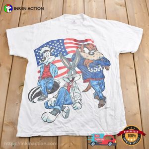 Vintage 1996 USA Looney Tunes Ralph Lauren Theme Cartoon T Shirt 3