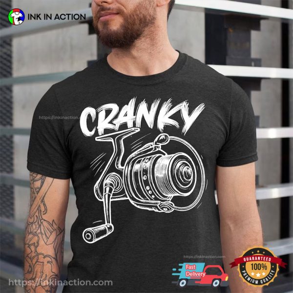 Vintage Funny Fishing Cranky Unisex T-shirt