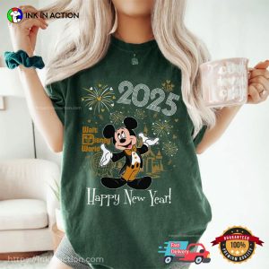 Walt Disney World Mickey Happy New Year 2025 Comfort Colors T-shirt