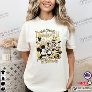 Walt Disney’s Disneyland Retro Happy New Year 2025 Comfort Colors T-shirt