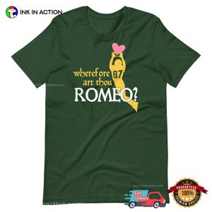 Wherefore Art Thou Romeo Parody Romeo Doubs NFL T shirt 3