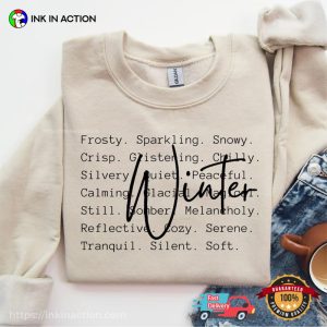 Winter Words happy winter solstice T shirt 2