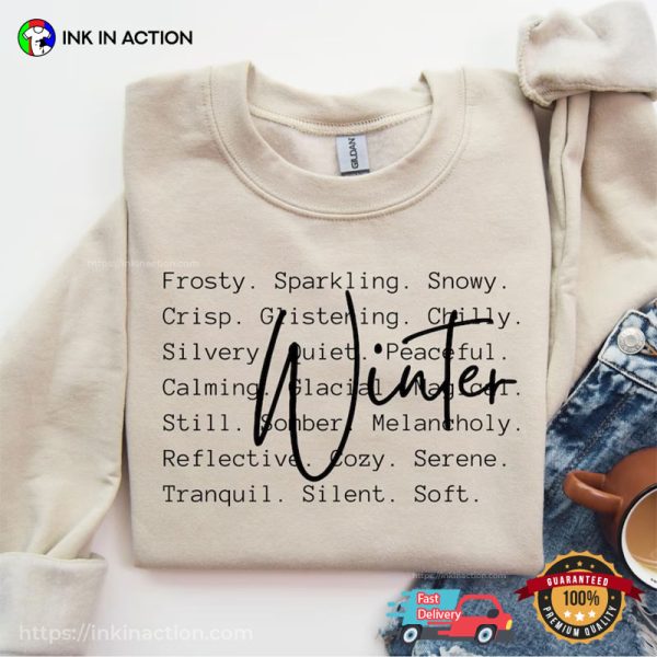 Winter Words Happy Winter Solstice T-shirt