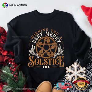 Wishing You A Very Merry Solstice Christmas T shirt 3