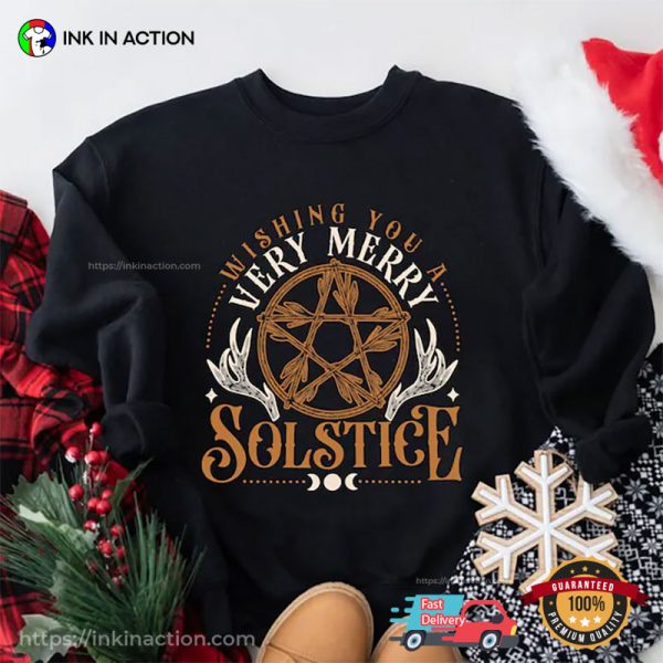 Wishing You A Very Merry Solstice Christmas T-shirt