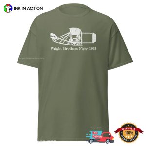 Wright Brothers Flyer 1903 Vintage Wright Brothers Plane T-shirt