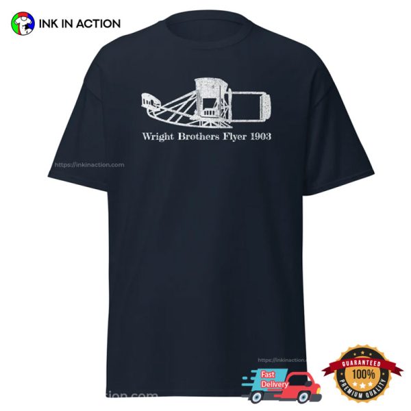 Wright Brothers Flyer 1903 Vintage Wright Brothers Plane T-shirt