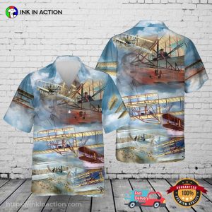 Wright Brothers Flyer Hawaiian Shirt No.2