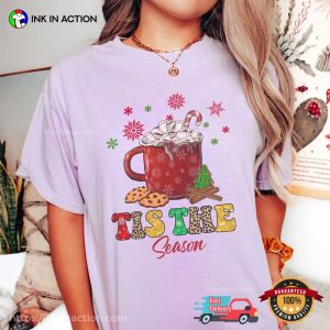 Tis The Season Cute Christmas Comfort Colors Tee