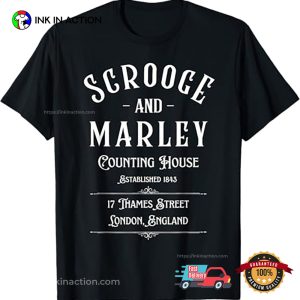 A Christmas Carol Scrooge And Marley Literature T-shirt