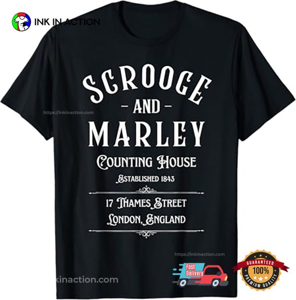 A Christmas Carol Scrooge And Marley Literature T-shirt