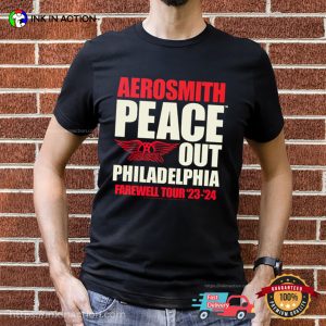 Aerosmith Peace Out Philadelphia Farewell Tour 23 24 T shirt 2