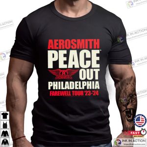 Aerosmith Peace Out Philadelphia Farewell Tour 23-24 T-shirt