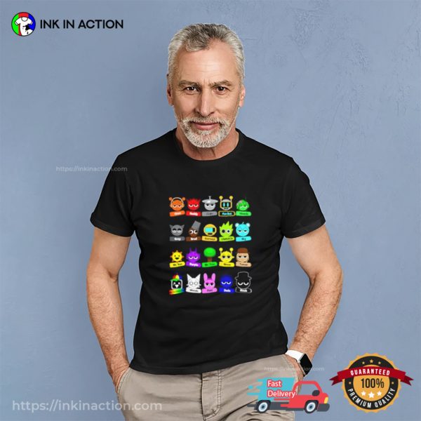 All Type Of New Sprunki 2025 T-shirt