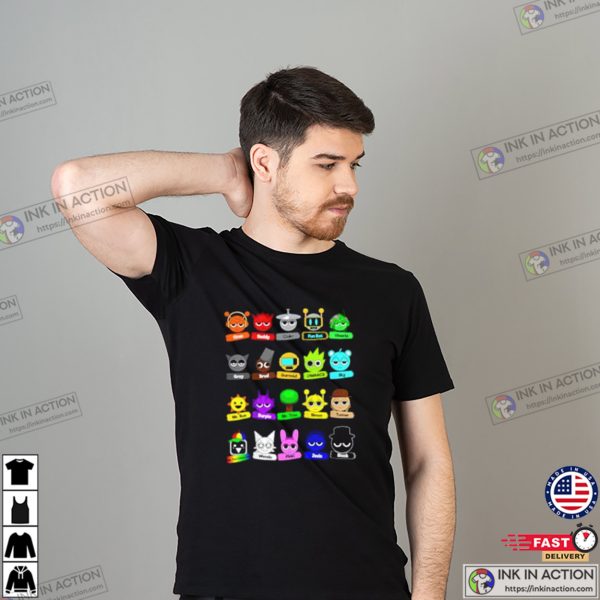 All Type Of New Sprunki 2025 T-shirt