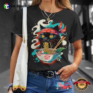 Anime Kawaii Ramen Cat T-shirt