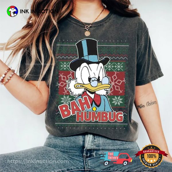 Bah Humbug Scrooge McDuck Ugly Christmas Shirt