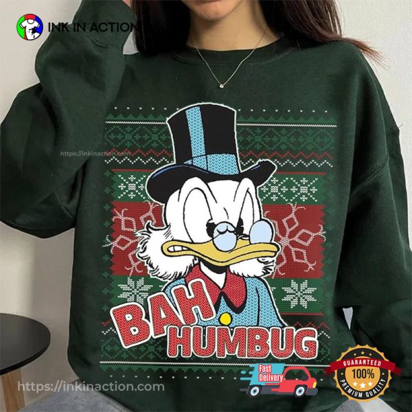 Bah Humbug Scrooge McDuck Ugly Christmas Shirt