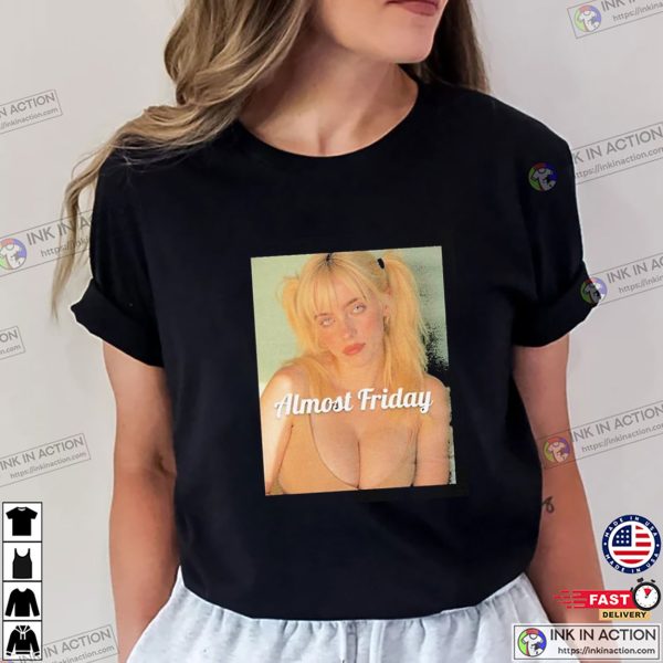 Billie Eilish Almost Friday Vintage Portrait Tee