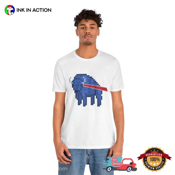 Bills Mafia Pixelated Buffalo Unisex T-shirt