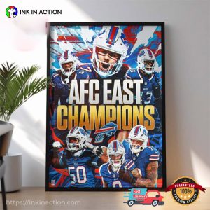 Buffalo Bills AFC East Champions NFL Playoffs Poster