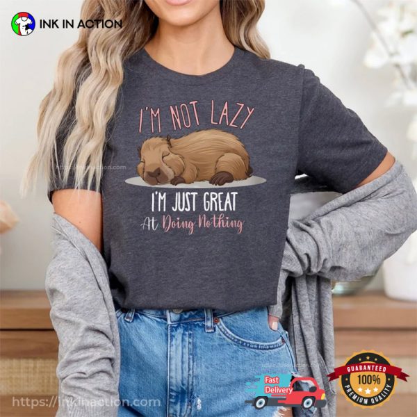 Capybara Sarcasm Funny Festival Of Sleep Day T-shirt