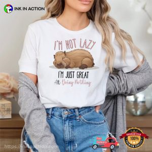 Capybara Sarcasm Funny festival of sleep day T shirt 2