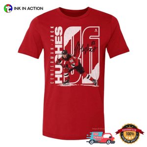 Centerman Jack Hughes New Jersey Devils T-shirt