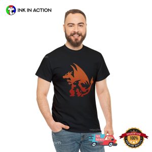 Charizard Charmander Charmeleon Evolution Pokemon T-shirt